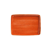 Bonna China Sienna 9" x 6"  Rectangular Terracotta Porcelain Plate (Set of 2)